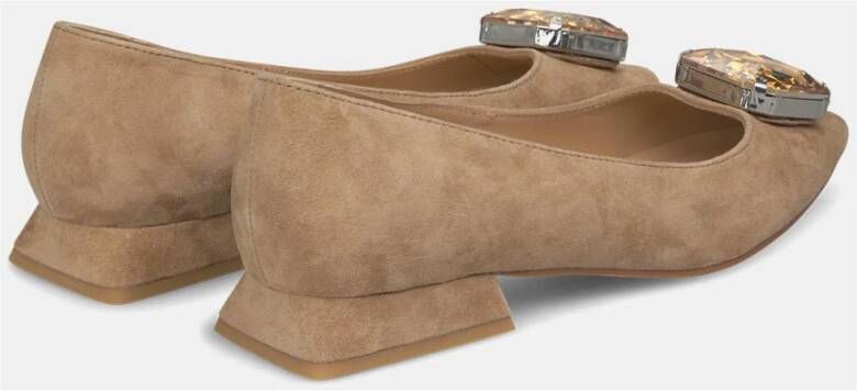Alma en Pena Kristal Teen Ballerina Flats Brown Dames