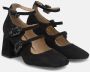 Alma en Pena Kristallen gesp hak schoen Black Dames - Thumbnail 3