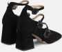 Alma en Pena Kristallen gesp hak schoen Black Dames - Thumbnail 4