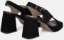 Alma en Pena Kruisband Vierkante Hak Sandaal Black Dames - Thumbnail 3