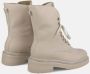Alma en Pena Leren enkellaars met vetersluiting Beige Dames - Thumbnail 3