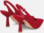 Alma en Pena Leren High Heel Sandal Red Dames - Thumbnail 3