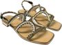 Alma en Pena Leren sandalen met koraalkralen Yellow Dames - Thumbnail 2