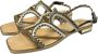 Alma en Pena Leren sandalen met koraalkralen Yellow Dames - Thumbnail 3