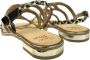 Alma en Pena Leren sandalen met koraalkralen Yellow Dames - Thumbnail 4