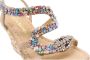 Alma en Pena Gevlochten hak sandaal Beige Dames - Thumbnail 5