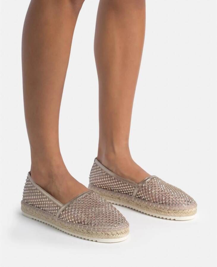 Alma EN Pena Net espadrille met strass