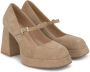 Alma en Pena Plateauhak schoen met gesp Brown Dames - Thumbnail 2