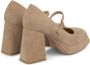 Alma en Pena Plateauhak schoen met gesp Brown Dames - Thumbnail 3