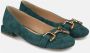 Alma en Pena Platte ballerina met stijgbeugel Green Dames - Thumbnail 2
