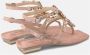 Alma en Pena Platte Griekse sandaal met enkelband Pink Dames - Thumbnail 3