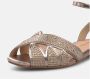 Alma EN Pena Platte sandaal met strass opening - Thumbnail 2