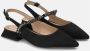 Alma en Pena Platte slingback schoen met kristallen Black Dames - Thumbnail 2