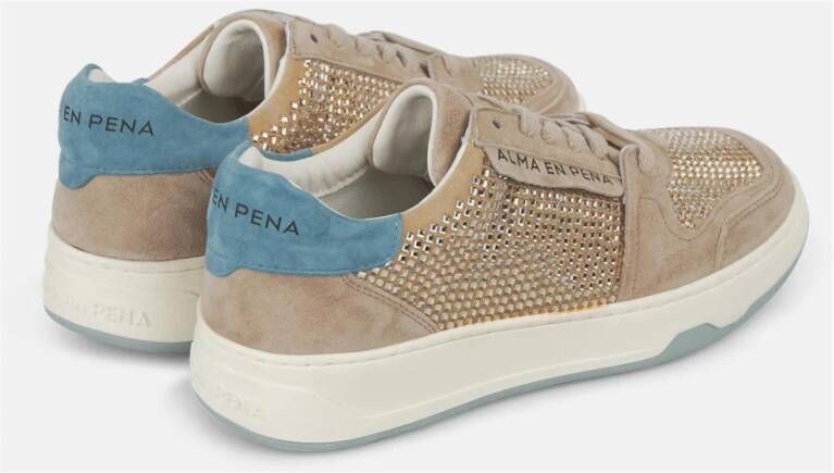 Alma EN Pena Platte sneaker met glitter
