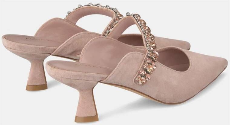 Alma en Pena Puntige Neus Hak Schoen Gesp Sluiting Pink Dames