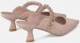 Alma en Pena Puntige Neus Hak Schoen Gesp Sluiting Pink Dames - Thumbnail 3