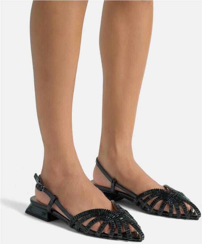 Alma EN Pena Rhinestone cage sandals