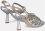 Alma en Pena Rhinestone Hak Sandaal Banden Gray Dames - Thumbnail 3