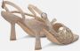 Alma en Pena Rhinestone Hiel Sandaal Banden Brown Dames - Thumbnail 3