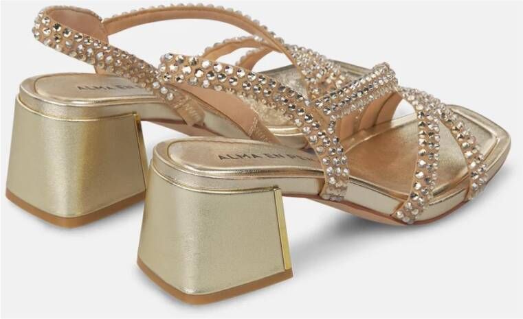 Alma EN Pena Rhinestone sandaal zonder rits