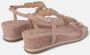 Alma en Pena Rhinestone Sleehak Sandaal Pink Dames - Thumbnail 3