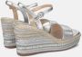 Alma en Pena Rhinestone Wedge Sandaal met Gevlochten Detail Gray Dames - Thumbnail 12
