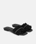 Alma en Pena Ruffled Flat Sandal Black Dames - Thumbnail 2