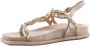 Alma en Pena Glinsterende platte damessandaal Beige Dames - Thumbnail 52