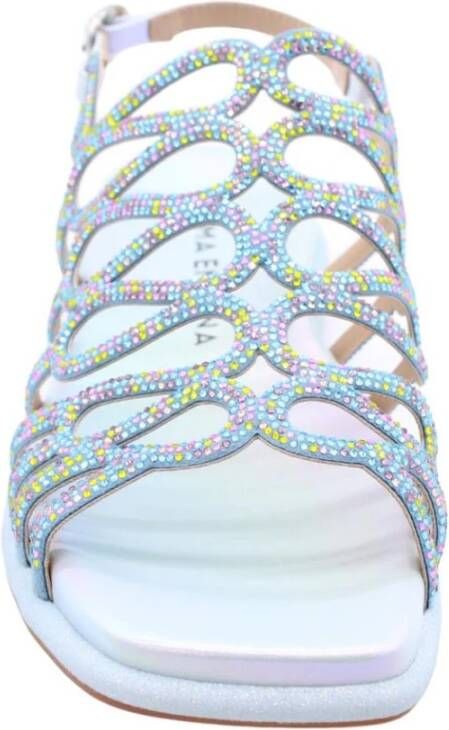 Alma en Pena Platte Zomer Sandalen voor Vrouwen Blue Dames