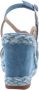 Alma en Pena Heldere Blauwe Sandalen Elegant Comfortabel Multicolor Dames - Thumbnail 31