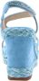 Alma en Pena Rhinestone Snake Sleehak Sandaal Blue Dames - Thumbnail 6