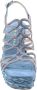 Alma en Pena Heldere Blauwe Sandalen Elegant Comfortabel Multicolor Dames - Thumbnail 23