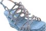 Alma en Pena Heldere Blauwe Sandalen Elegant Comfortabel Multicolor Dames - Thumbnail 26
