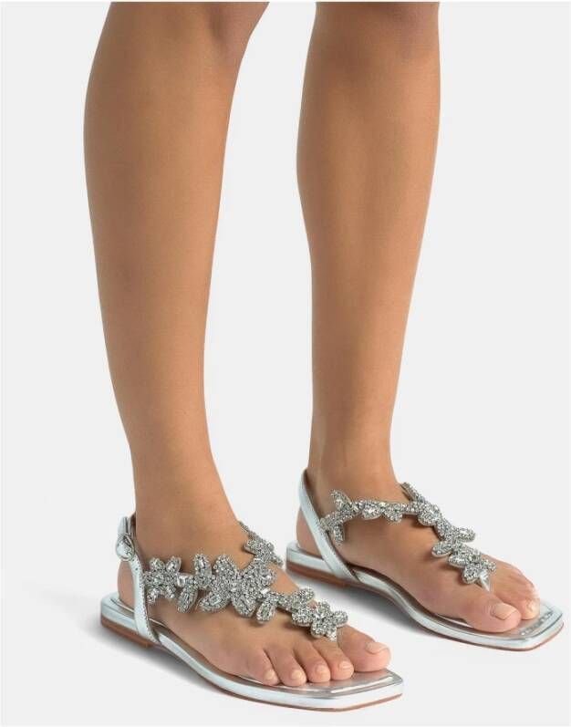 Alma EN Pena Sandaal versierd met strass-bloemen