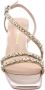 Alma en Pena Vierkante Neus Rhinestone Bandjes Sandaal Yellow Dames - Thumbnail 7