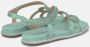 Alma en Pena Slang Glitter Sandaal Green Dames - Thumbnail 5