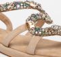 Alma en Pena Slang Ontwerp Beige Sandalen Multicolor Dames - Thumbnail 3