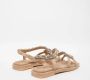 Alma en Pena Slang Ontwerp Beige Sandalen Multicolor Dames - Thumbnail 4