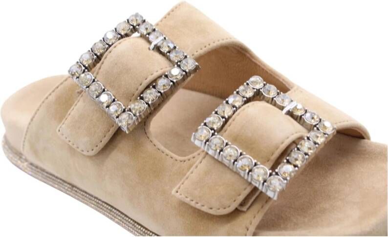 Alma en Pena Stijlvolle Zomer Slippers Beige Dames