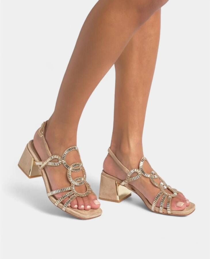 Alma EN Pena Spiegeleffect sandalen met hak