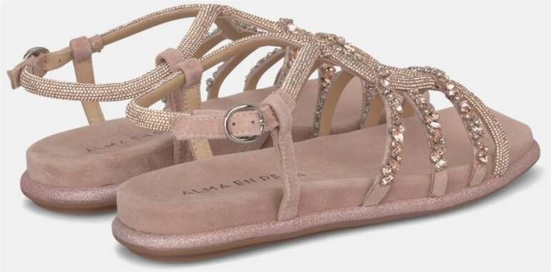 Alma en Pena Sprankelende gesp sandaal Pink Dames