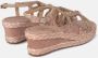 Alma en Pena Sprankelende Kruisband Wig Sandaal Pink Dames - Thumbnail 5
