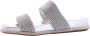 Alma en Pena Sprankelende platte sandaal met brede banden Gray Dames - Thumbnail 6