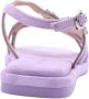 Alma en Pena Vierkante teen juweel platte sandaal Purple Dames - Thumbnail 10