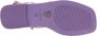 Alma en Pena Vierkante teen juweel platte sandaal Purple Dames - Thumbnail 11