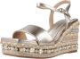 Alma en Pena Rhinestone Sleehak Sandaal Yellow Dames - Thumbnail 7