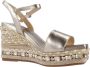 Alma en Pena Rhinestone Sleehak Sandaal Yellow Dames - Thumbnail 10