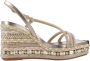 Alma en Pena Wig Sandaal met Strass Bandjes Yellow Dames - Thumbnail 9