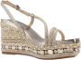 Alma en Pena Wig Sandaal met Strass Bandjes Yellow Dames - Thumbnail 10