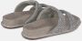 Alma en Pena Strass Straps Platte Sandaal Gray Dames - Thumbnail 3